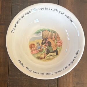 Little Grey Rabbit and Her Friends Vintage Children’s Bowl